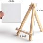 12 Pack 3 in 1 Easel Learning Set Mini Canvas and Easel Water Paint Art Easel