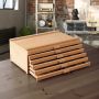 6 Drawer Beechwood Artist Storage Supply easel Box for Pastels Pencils Pens