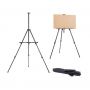 63 Iron easel stand metal tripod weasel folding art easel with adjustable lightweight for display,painting with Portable Bag