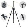 black display stand easel iron tripod metal easel display for art easel