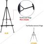 easel painting metal Display Easel Stand Aluminum Metal Tripod Art Easel