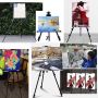 66 Inches art Aluminum easel with Portable Bag adjust height tripod easel painting easel stand