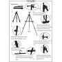 Art Paint Easle Aluminum Metal Tripod Display 17 to 66 Inch adjust height tripod easel painting easel stand Portable Bag