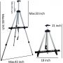 66 Inches art Aluminum easel with Portable Bag adjust height tripod easel painting easel stand