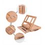 High Quality 33.5x26x5cm Adjustable Wooden Easel Box Multifunctional Tabletop Beech Painting Art Easel