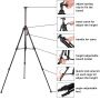 21 to 66 Aluminum Art metal display easel tripod easel adjustable tripod easel stand