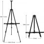 easel painting metal Display Easel Stand Aluminum Metal Tripod Art Easel