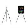 black display stand easel iron tripod metal easel display for art easel