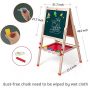 oem easy to carry foldable mini wooden kids table top easel, kids whiteboard easel board