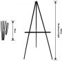 amazon hot selling free sample fold studio display aluminum easel