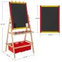 high quality wholesale pine wood double face children easel,kids black chalk board