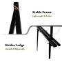 extra thick aluminum metal tripod display easel with portable bag