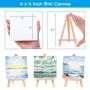 mini easel with canvas blank stretched canvas art set