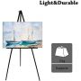 extra thick aluminum metal tripod display easel with portable bag