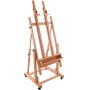 hot selling art beech wood floor master double level clamp easel stand