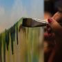 professional frame and stretched art painting canvas for kids ,artist