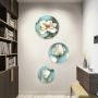 3PCS Cotton Round Canvas Double Acrylic Primed Painting Canvas with Wood Frame