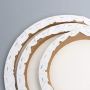 3 Pcs 12 x 12 Inch Round Canvas Pre Stretched Canvas Primed Cotton Canvas Boards for Painting