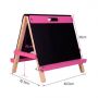 hot double side portable magntic wooden art easel for kids