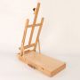 high quality hot sale art drawing artist portable desktop wood painting easel box