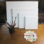 Wholesale Nice Price 20*20 Cm Customized Blank Artist Stretched Canvas