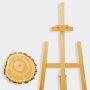 High Quality 1.75 Cream-pine Folding Lifting Painting Ground Easel For Wholesale