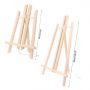 Hot selling 30cm 50cm Wood Easel Advertisement Exhibition Display Shelf Holder Studio Painting Stand for wholesale