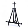 Factory Wholesale Extension Utility Art Tool Black Collapsible Iron Easel With Dark Canvas Package