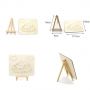 Colored Wood Painting With Easel Kids DIY Painting Creative Art Graffiti Wood Drawing Board