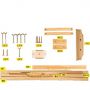 1.5M/1.75M Art Display Pine Wooden Standing Easel, 59Inches/69Inches Adjustable H-Frame Artist Easel