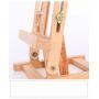 Factory Wholesale Small Beech Folding Desktop Art Sketch Oil Painting Frame Exhibition Frame