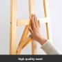 High Quality 1.75 Cream-pine Folding Lifting Painting Ground Easel For Wholesale