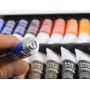 Original Studio Acrylic Paint Set With 12/18/24 Rich Colors 12ml Tube For Artist DIY Painting