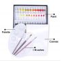 Amazon 24 Colors Acrylic Paint Set With Brushes,Palette,Canvas For Beginners, Students and Professionals DIY Painting
