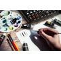 Art Supplies 12ML Acrylic Paint Set Plus 3 Paint Brush for Beginners, Students or Artists