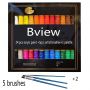 Amazon hot selling 12 pcs and 24 pcs pack acrylic color paint with brushes