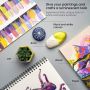 Acrylic Paint Set of 20 Classic Colors For DIY Projects on Glass