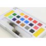 Transparent 24 colors solid watercolor pigment paint suit for art drawing