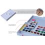 Portable 24colors travel water color sold paint with 2 sponges and 1 water brush pen and mixing palette