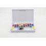 Transparent 24 colors solid watercolor pigment paint suit for art drawing