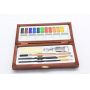 Professional Wood Box Package Solid Watercolor Paint Pack for Watercolor Painting and Sketching