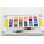Transparent 24 colors solid watercolor pigment paint suit for art drawing