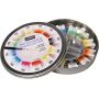 Metal Round Fine Painting Box Watercolour Palette Kit With Brush