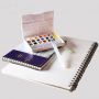 2021 New Professional 48 Solid Watercolor Set With One Water Brush Pen For Artist Painting