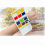 Now design kids soild paint watercolor watch set for drawing