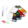 Premium quality 18 colors foldable pocket watercolor paint set for field painting