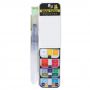 Premium quality 18 colors foldable pocket watercolor paint set for field painting