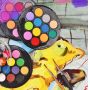 2017 New Design Round Solid Watercolor Drawing Color Paint Pan Set