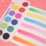 Vibrant 28 Colors Non-toxic Solid Watercolor Paint Set With Paint Brush Ideal Gift For Beginner
