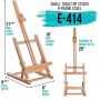 Art Supply Wood Studio Artist Adjustable H-frame Easel
